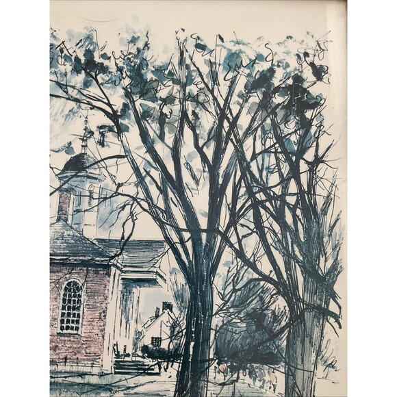 Vintage Old Courthouse - Williamsburg, John Haymson - Framed Print Picture - Picture 10 of 14